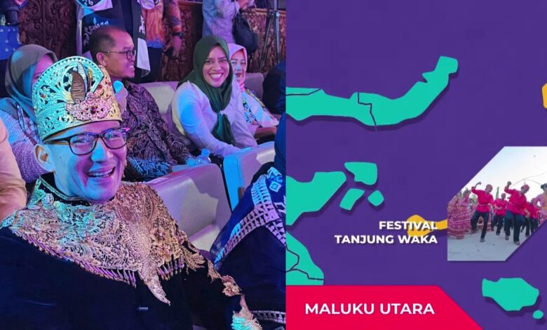 Bupati Kabupaten Kepulauan Sula Hj. Fifian Adeningsi Mus saat menghadiri Launching Karisma Event Nusantara (KEN) Tahun 2024
